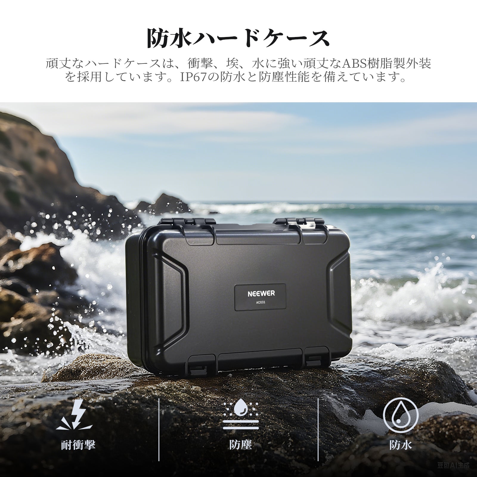 NEEWER AC031 ハードケース コンパチブル DJI Osmo Action 5 Pro / 4/3