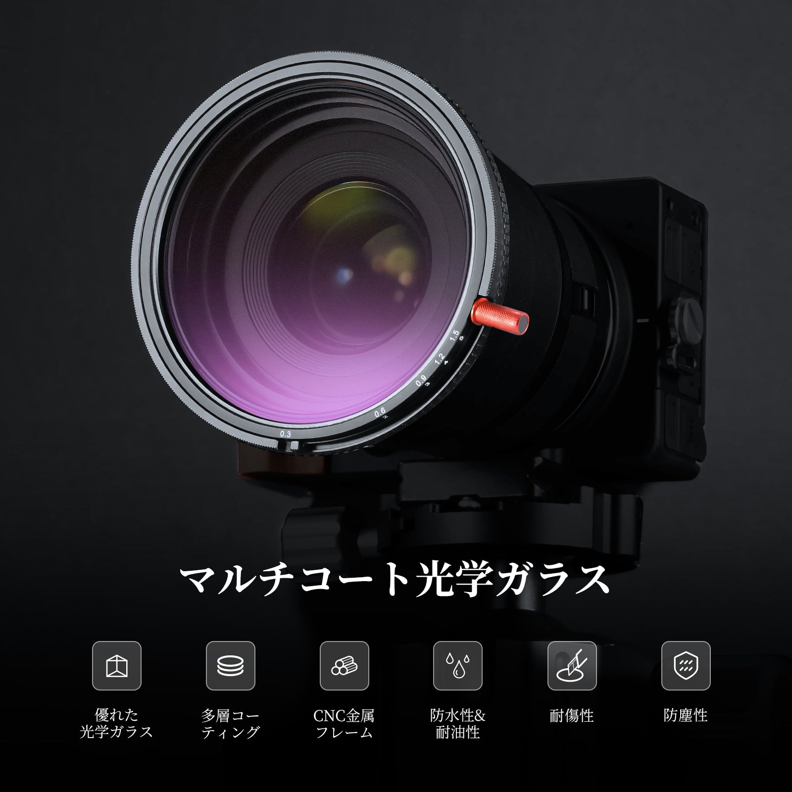 NEEWER 3in1 CPL+ブラック拡散 1/4 + 可変 ND2-32 フィルター – NEEWER.JP