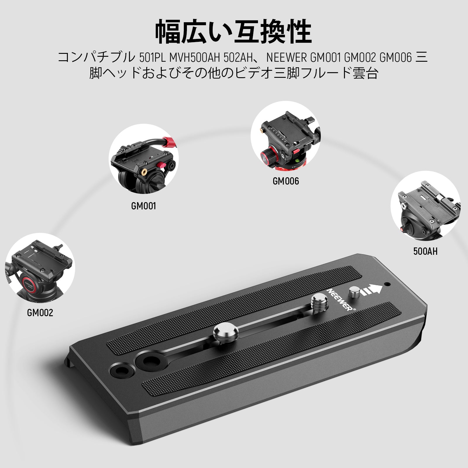 NEEWER QR5 クイックリリースプレート コンパチブル 501PL三脚 – NEEWER.JP