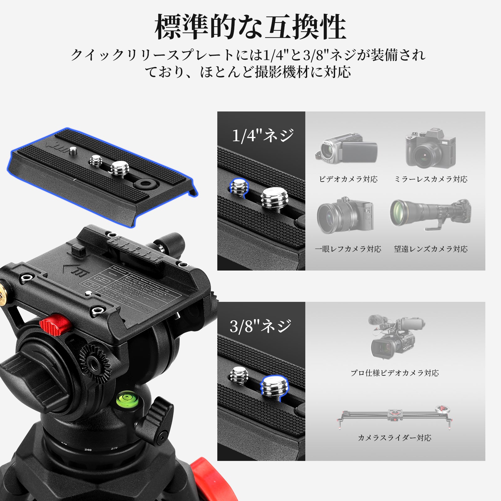 NEEWER TP73 165cm アルミ合金 軽量 ビデオ三脚 – NEEWER.JP