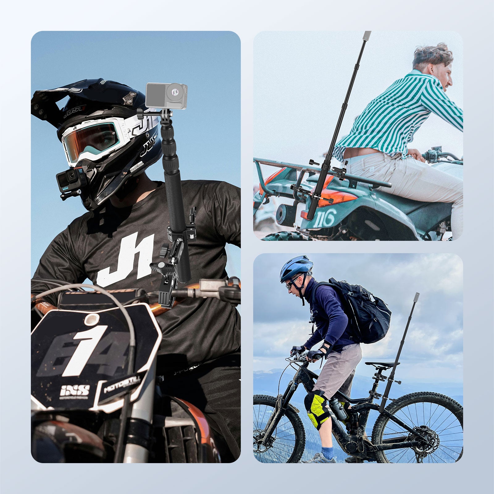 NEEWER GP-30 バイクカメラマウントキット アクションカメラ用 – NEEWER.JP
