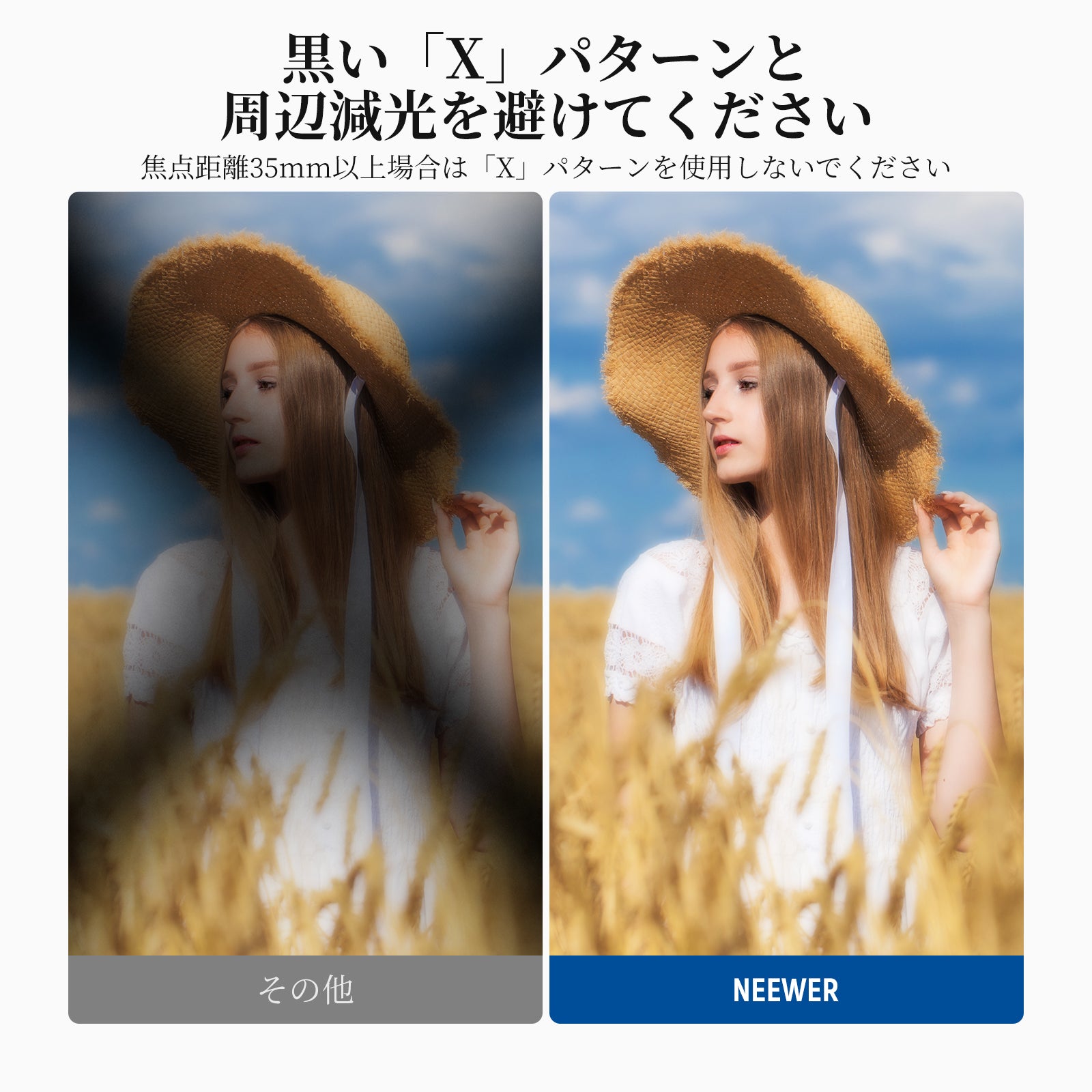 NEEWER 3in1 CPL+ブラック拡散 1/4 + 可変 ND2-32 フィルター – NEEWER.JP