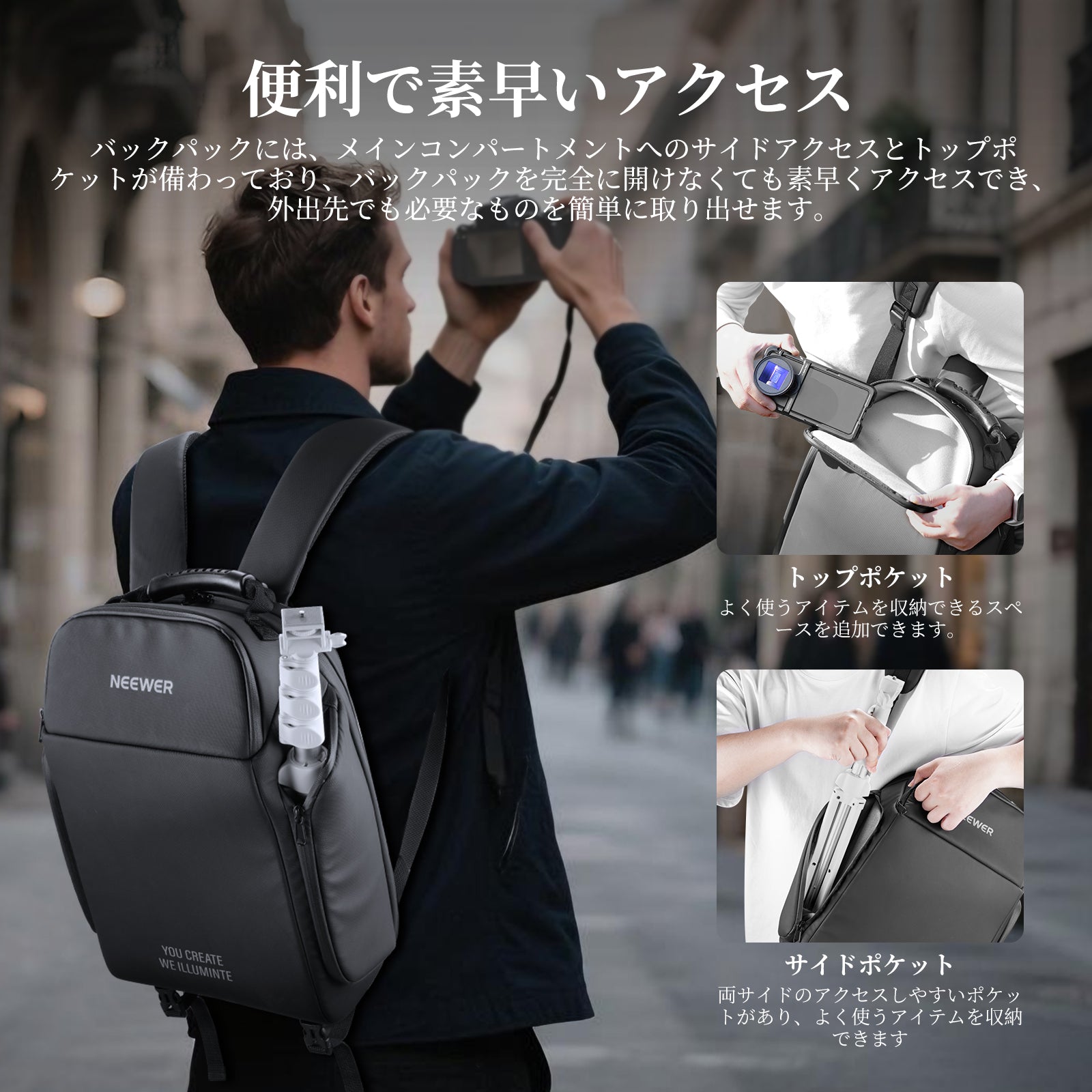 NEEWER BASICS PB26 44 x 27 x 19cm カメラバックパック – NEEWER.JP