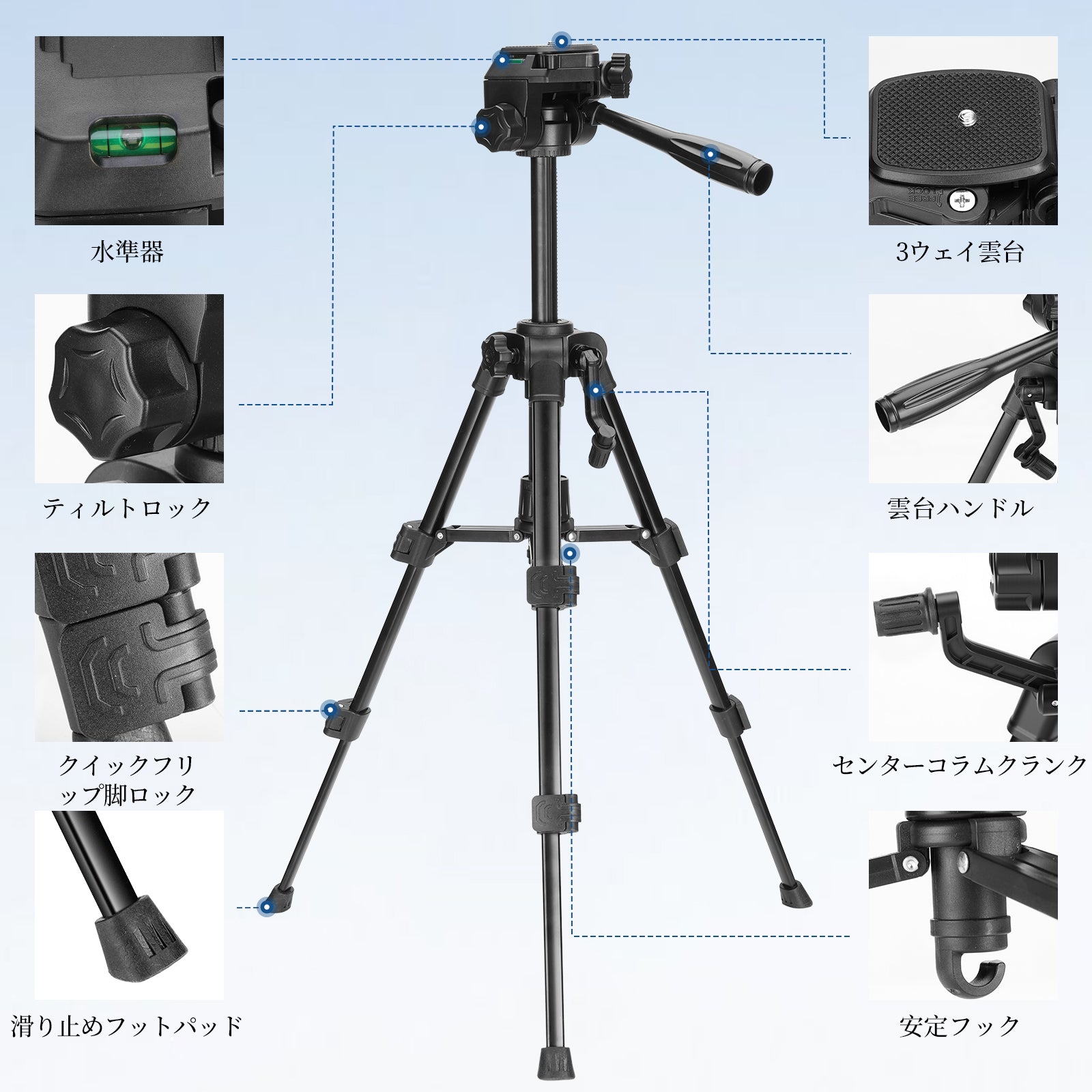NEEWER ENTRY LEVEL VERSION TP52 ミニ 卓上三脚 – NEEWER.JP