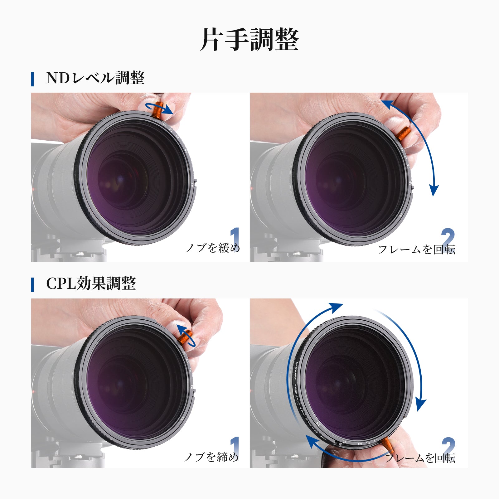 NEEWER 3in1 CPL+ブラック拡散 1/4 + 可変 ND2-32 フィルター – NEEWER.JP