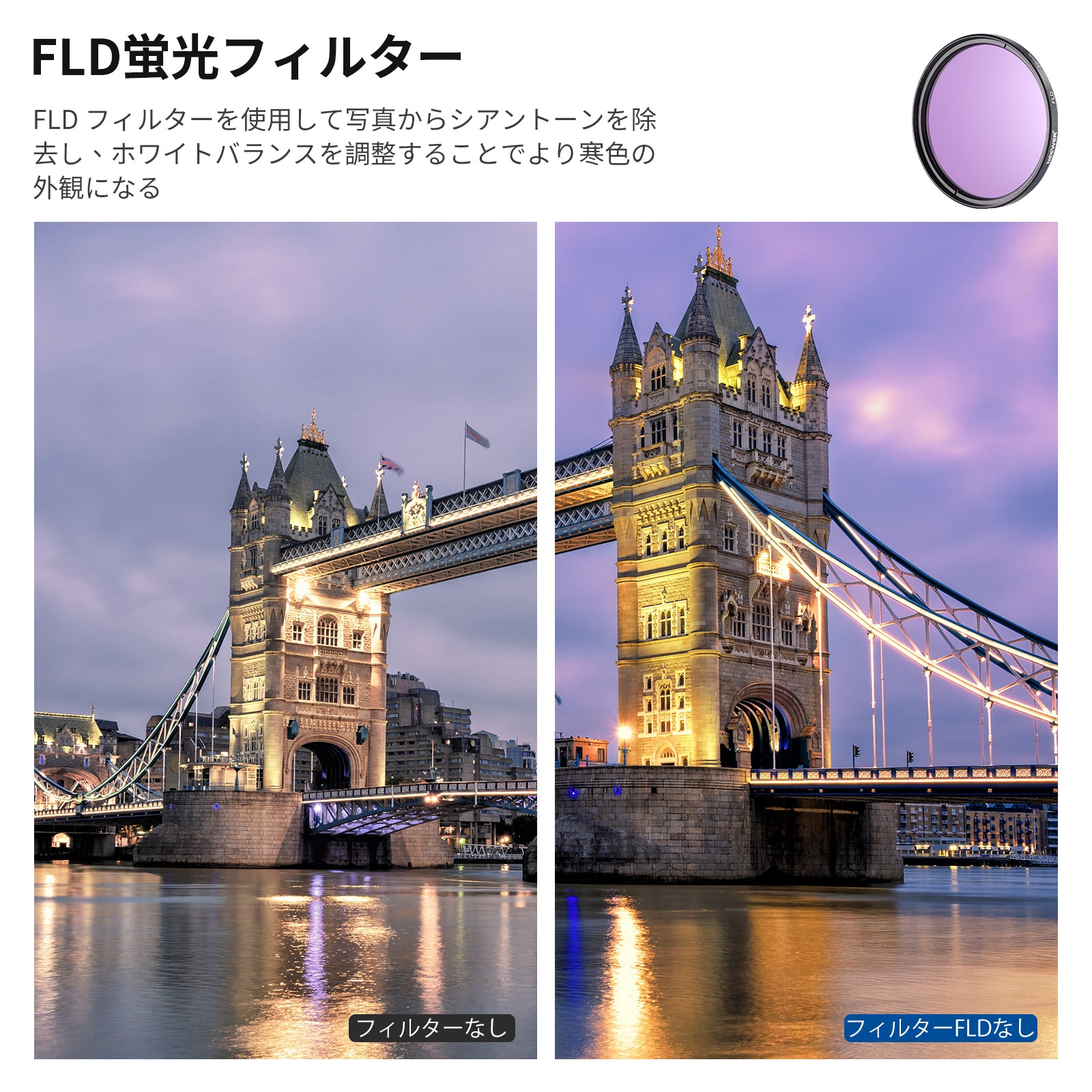 NEEWER 52mm ND/UV/CPL/FLD/クローズアップフィルター+レンズアクセサリーキット ND2 ND4 ND8、円偏光フィルタークローズアップフィルター(+1/+2/+4/+10) 、チュ NEEWER Camera Lens Filter Kit(CPL, UV, ND \u0026 FLD Filter)