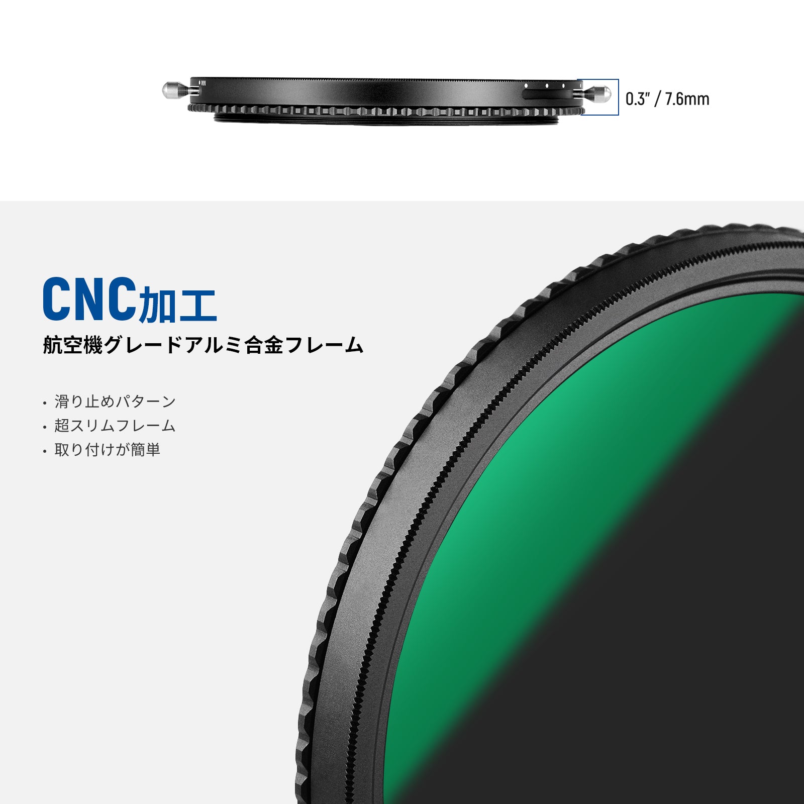 NEEWER 58mm 可変NDフィルター ND2-ND32（1-5ストップ）Xムラ無し減光フィルター HD光学ガラス マルチコーティング 撥水防汚 キズ防止 薄枠 レンズフ並行輸入品 NEEWER 2in1 可変NDフィルター \u2013