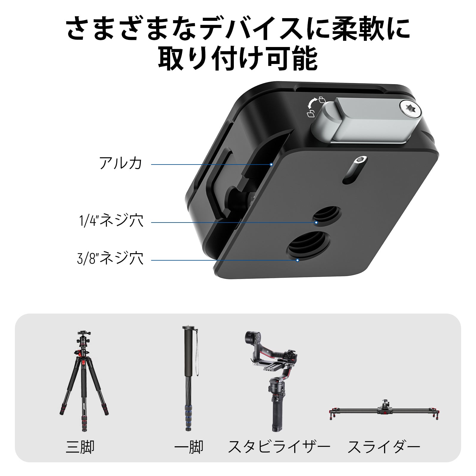 NEEWER CA009 クイックリリースプレートキット – NEEWER.JP NEEWER CA009 クイックリリースプレートキット – NEEWER.JP