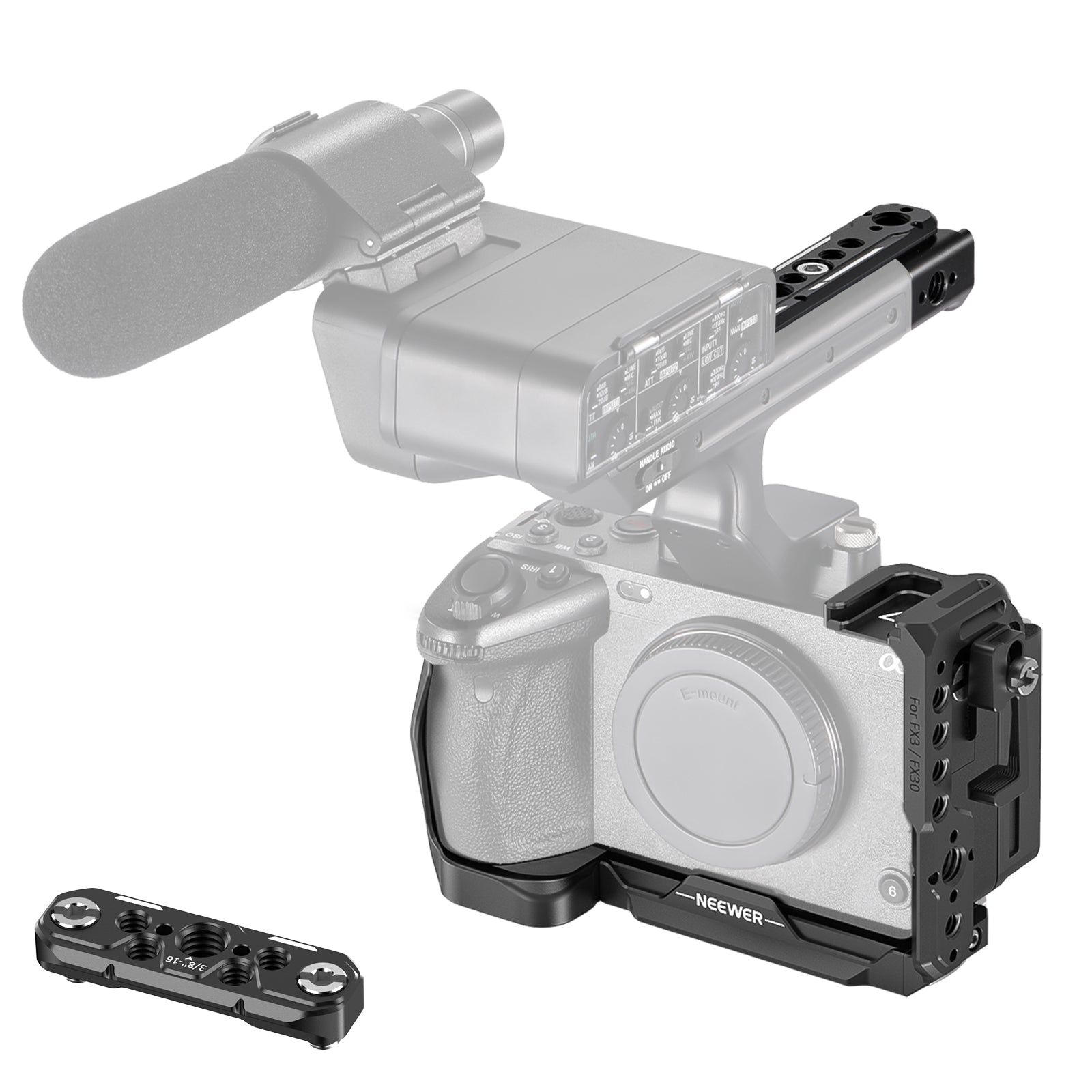 【新作再入荷】SONY FX30/3用　ケージとハンドル、ウィンドマフ デジタルカメラ