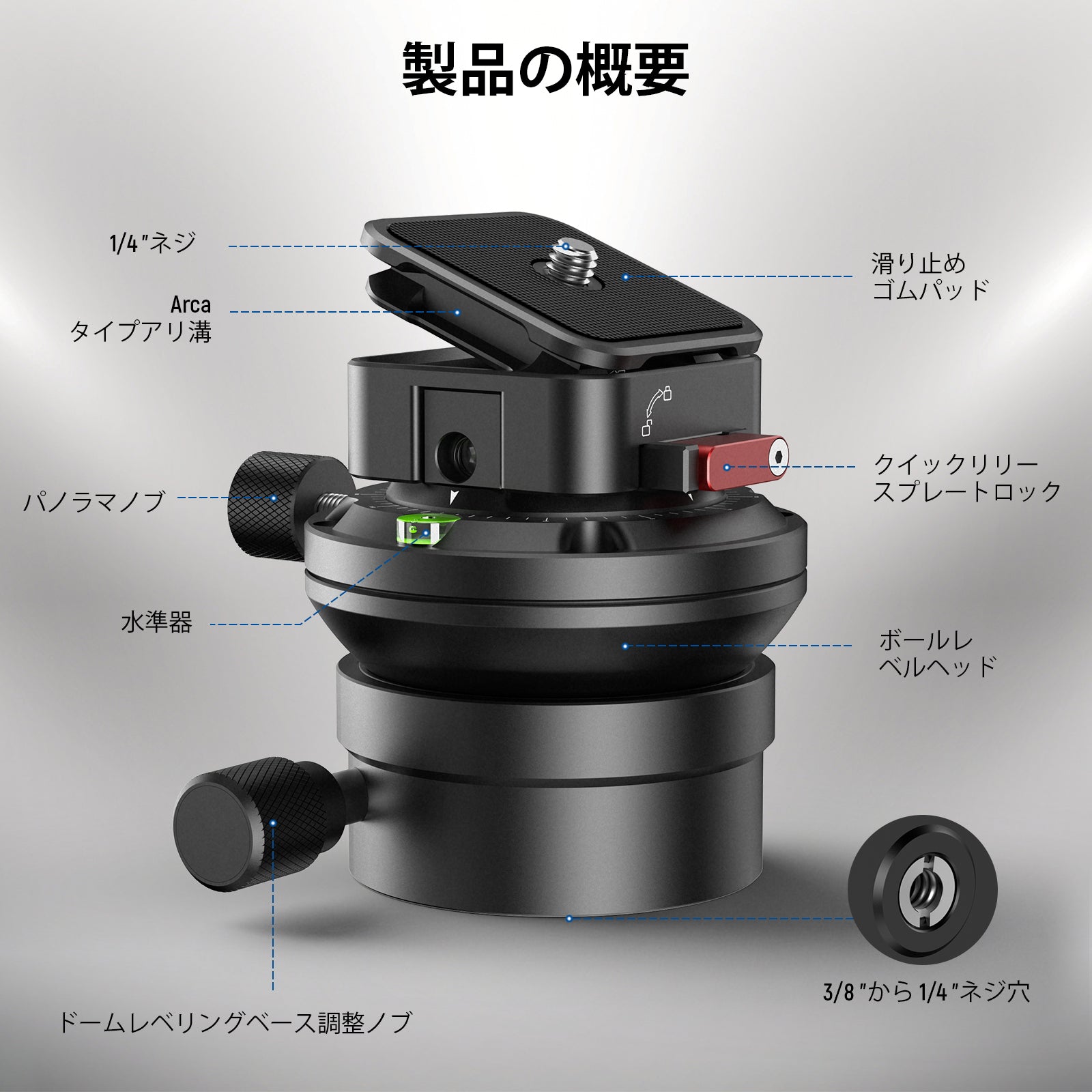 カメラアクセサリー SIRUI 75mmレベリングアダプター RX-75B 国内正規