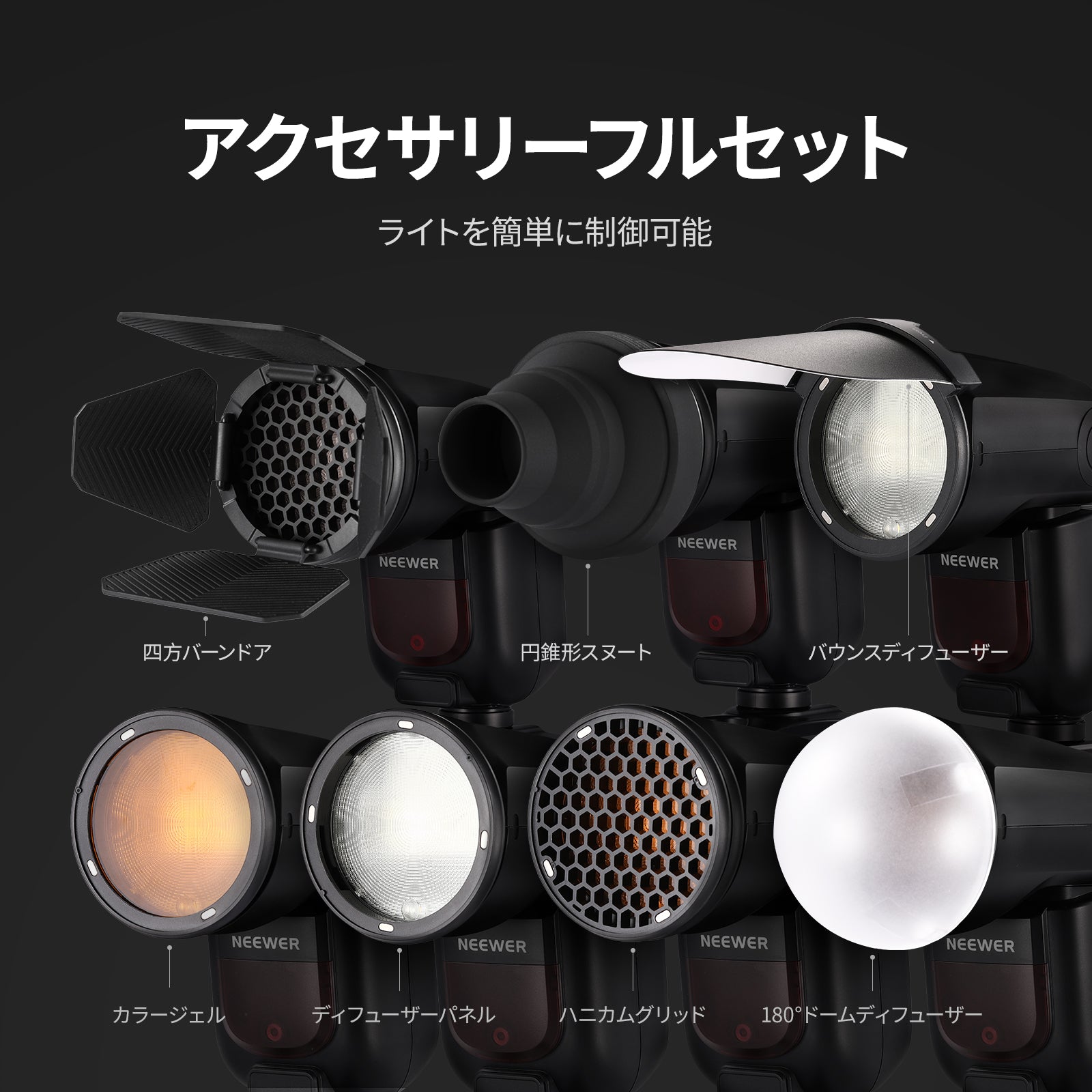 LUMIFY 2個セット NEEWER CRM2 マグネット式 アクセサリーセット – NEEWER.JP