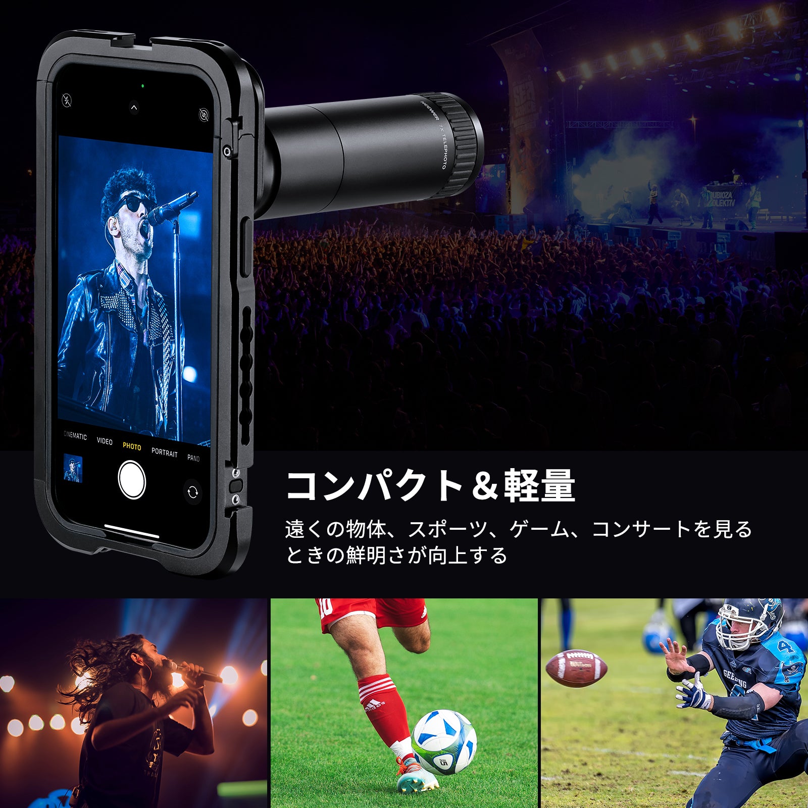 NEEWER LS-36 HD 7倍望遠レンズ 17mmスレッド付き – NEEWER.JP