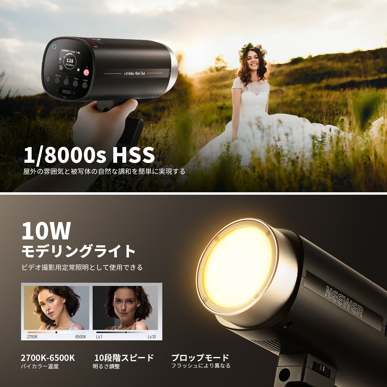 NEEWER Q200 200Ws 2.4G フラッシュストロボ – NEEWER.JP