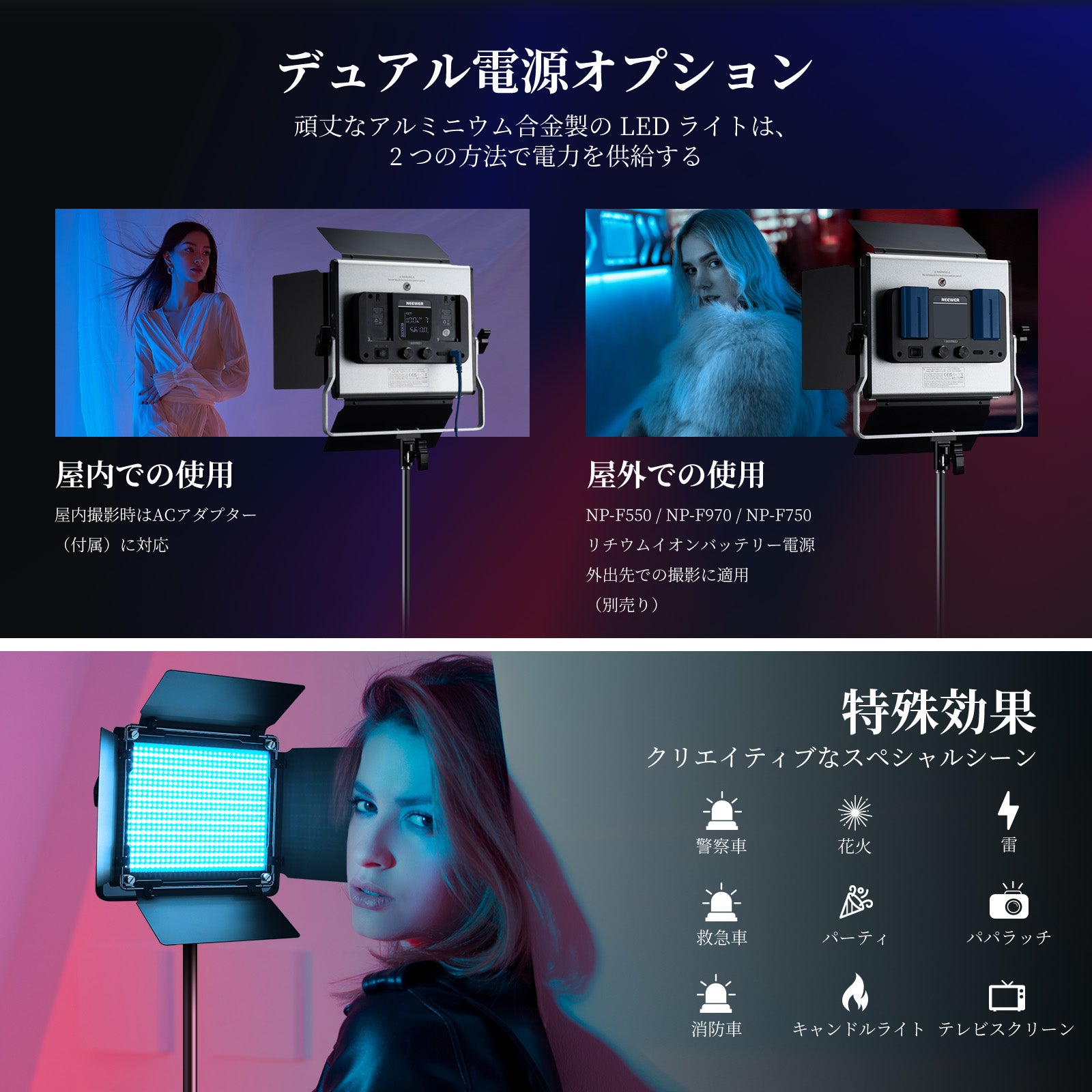 NEEWER 1パック 660 PRO II RGB LEDビデオライト – NEEWER.JP