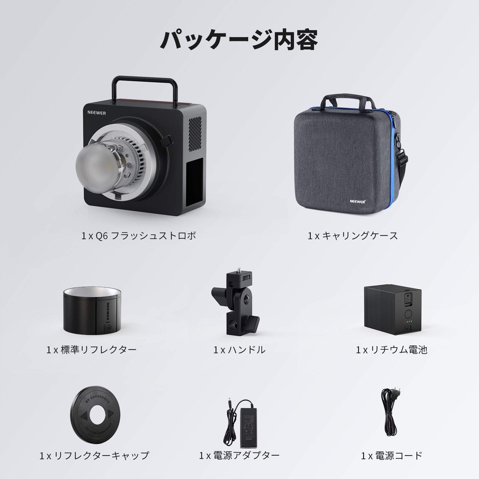 NEEWER Q6 600Ws 2.4G TTL HSS フラッシュストロボ – NEEWER.JP