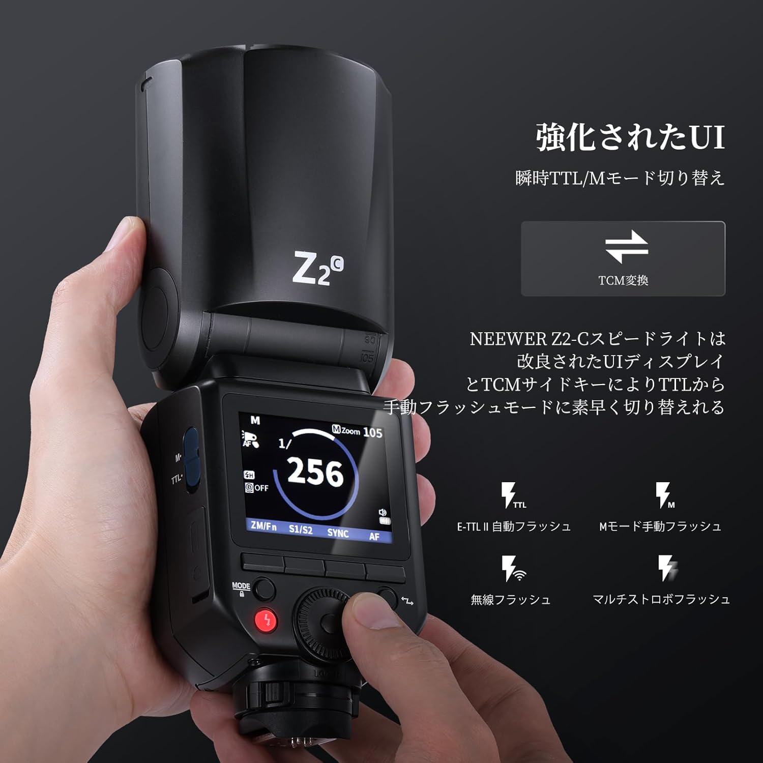 NEEWER Z2 2.4G TTL 丸型フラッシュスピードライト クリーニングクロス
