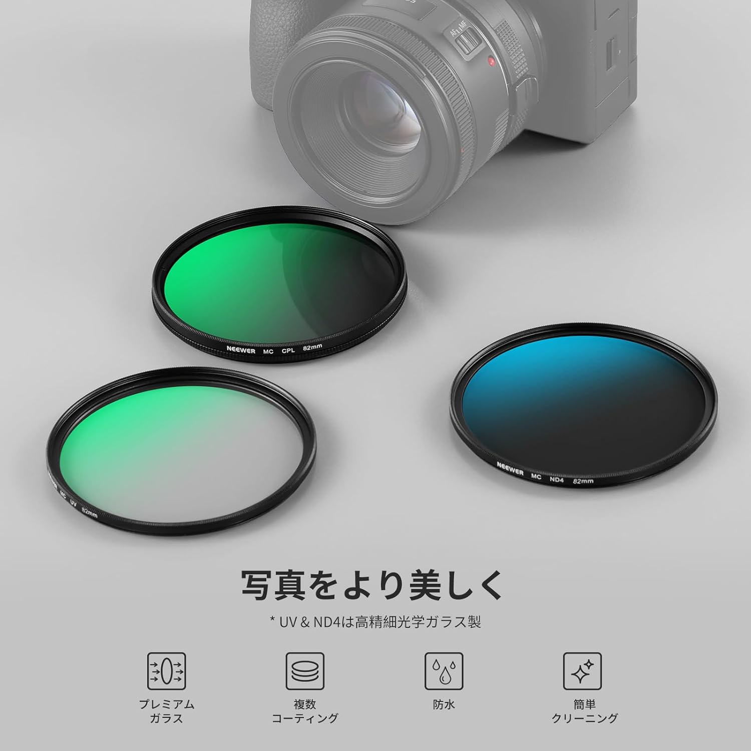 NEEWER UV/CPL/NDレンズフィルターセット – NEEWER.JP