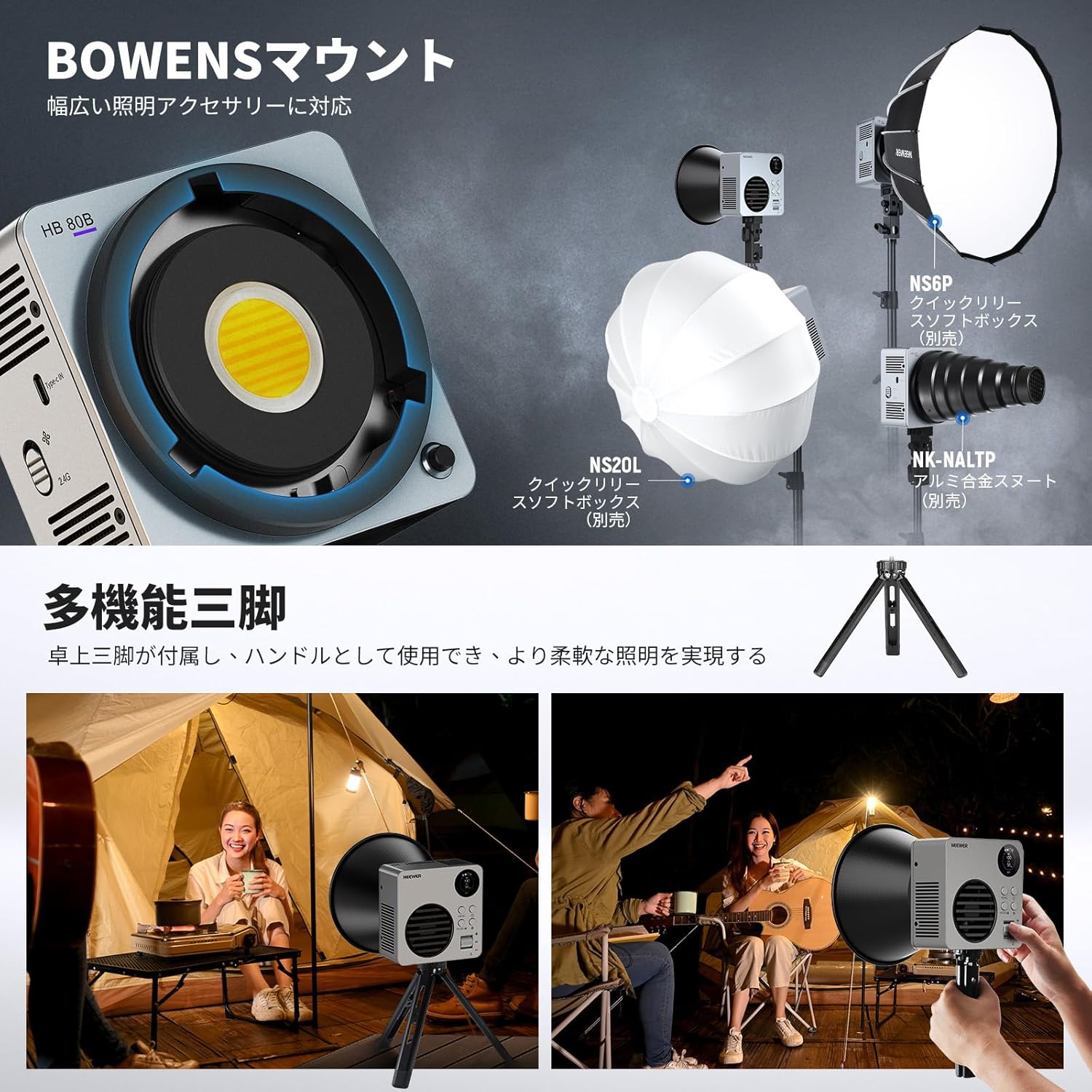 NEEWER HB80B 80W 二色COB LEDビデオライト – NEEWER.JP