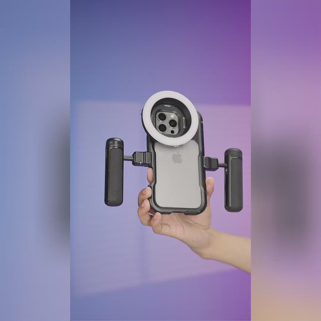 NEEWER BASICS M22 67mmネジ付きリングライト 67mmスマホマウント