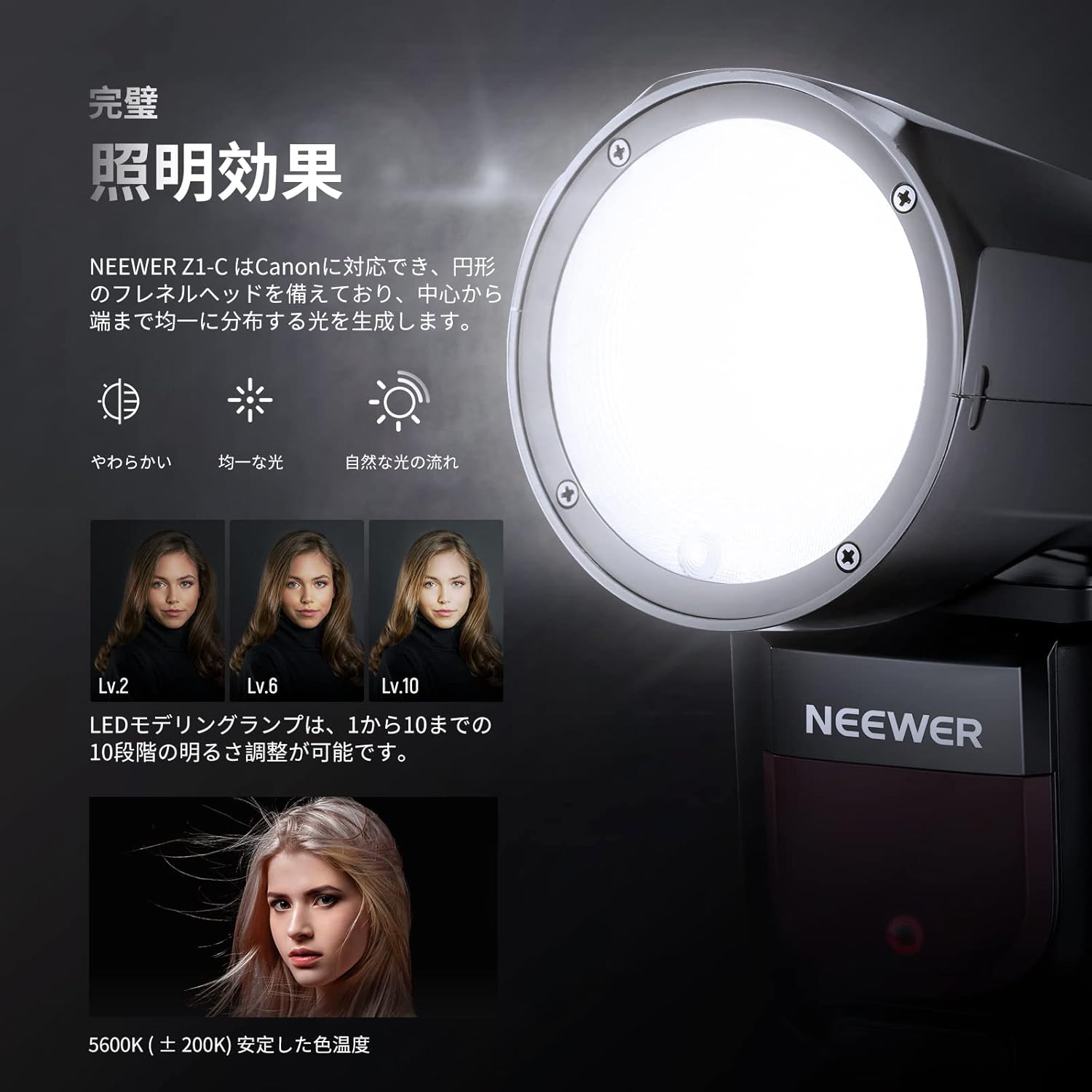 NEEWER Z1-C フラッシュストロボ TTLラウンドヘッド Canon用 - NEEWER – NEEWER.JP