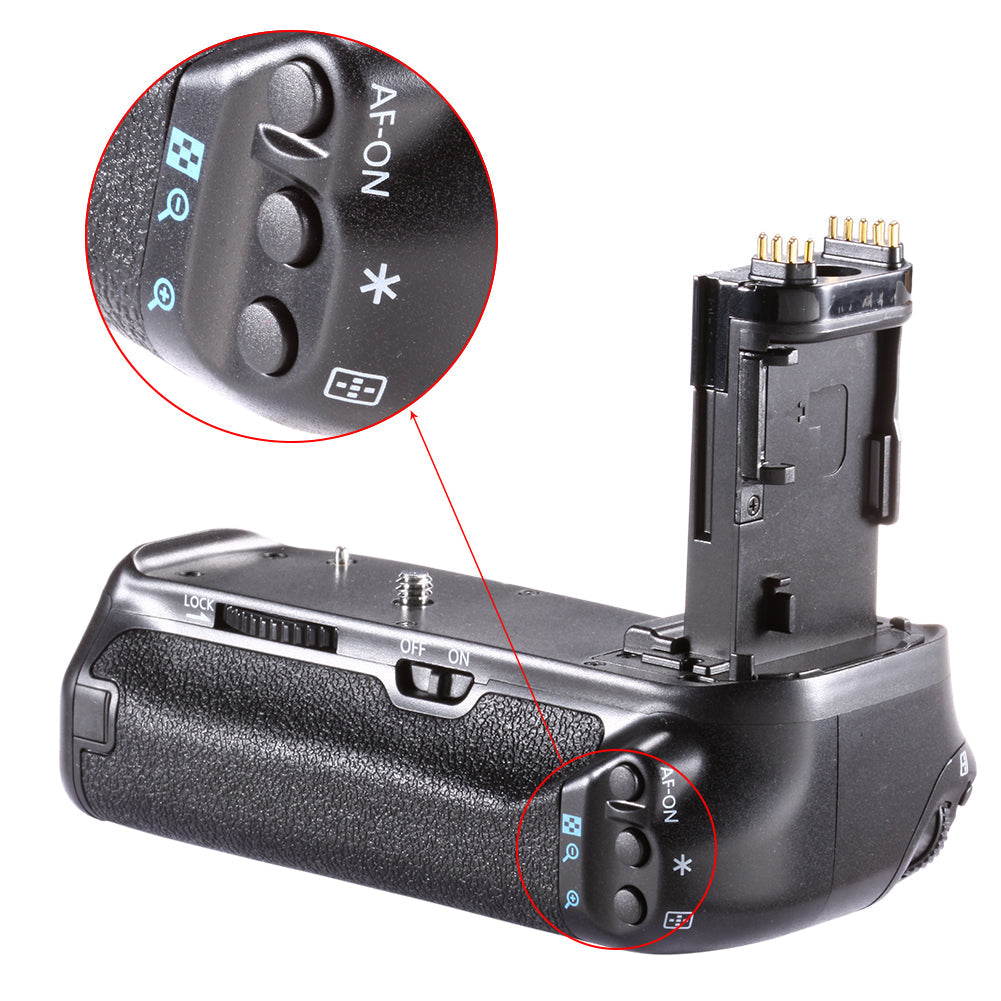 NEEWER バッテリーグリップ（BG-E14交換品）Canon EOS 70D 80D 90Dに対応