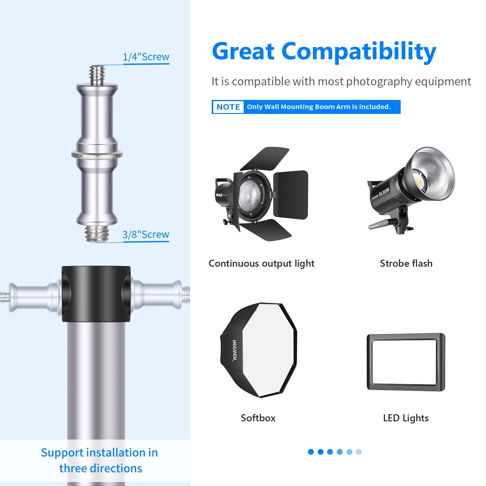 NEEWER 169cm 壁掛けブームアーム 三角形ベース付 - NEEWER – NEEWER.JP