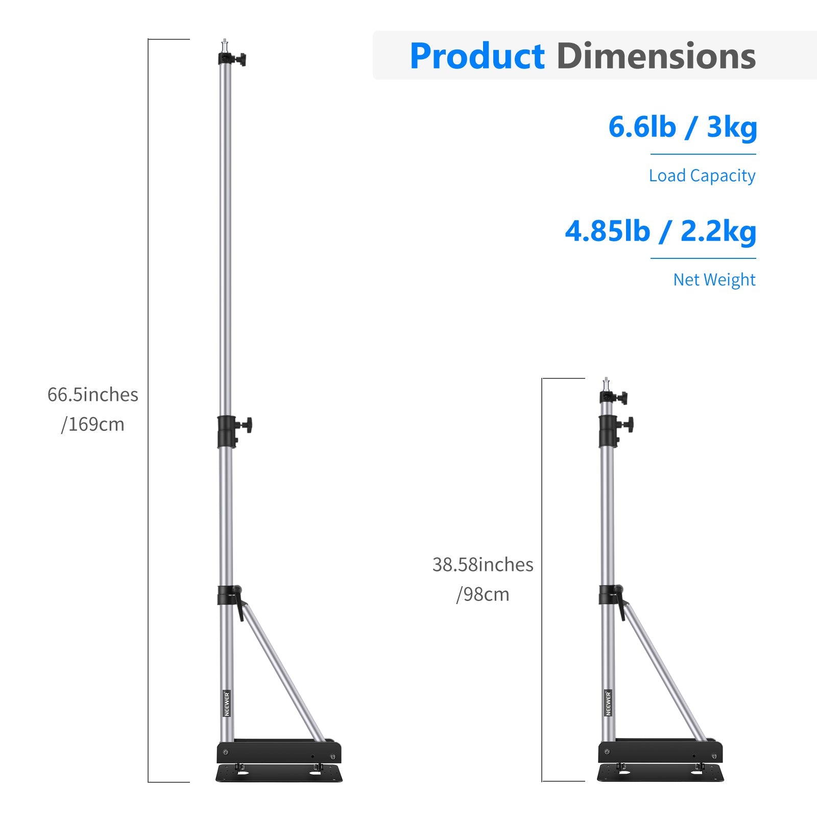NEEWER 169cm 壁掛けブームアーム 三角形ベース付 - NEEWER – NEEWER.JP