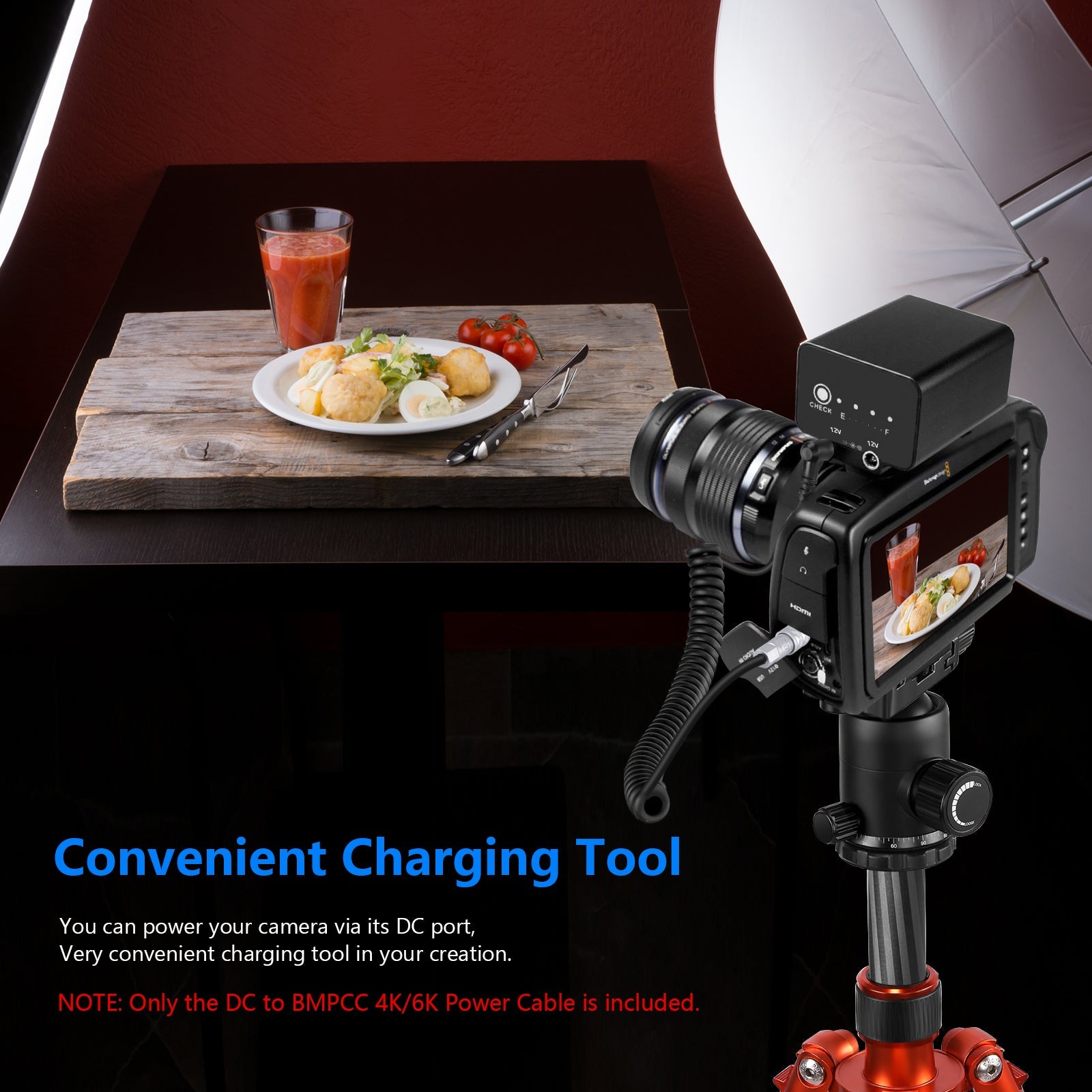 NEEWER オスDC 5.5x2.5mm-BMPCC 4K/6K電源ケーブル – NEEWER.JP