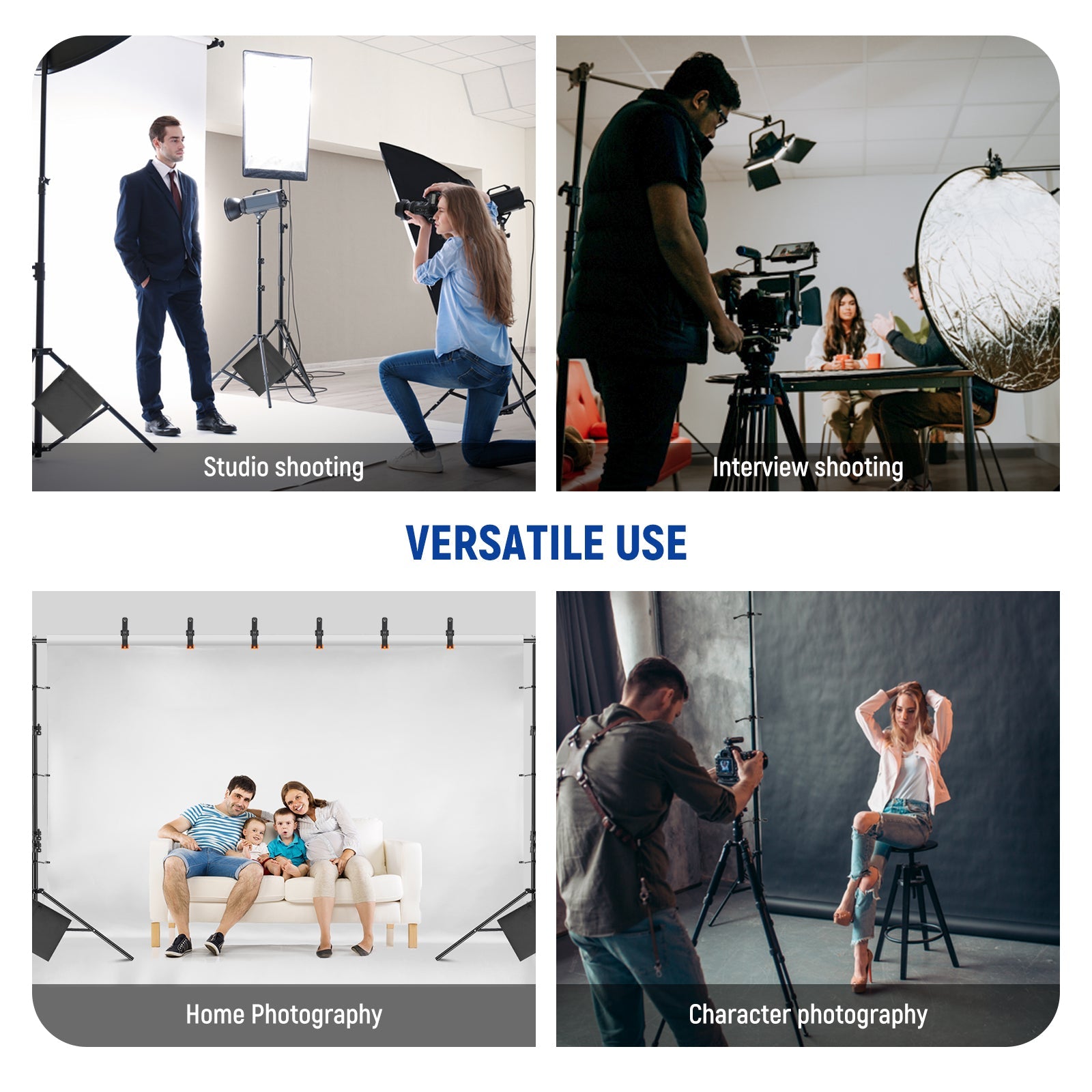 NEEWER 2.6x3m 調節可能 背景スタンドキット – NEEWER.JP