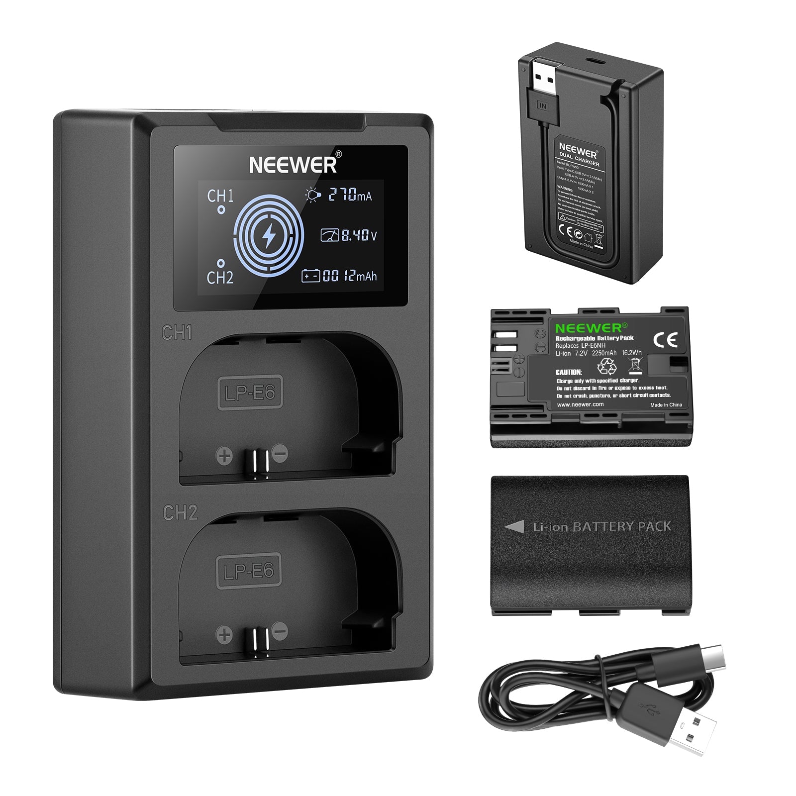 Neewer LP-E6NH交換用バッテリー充電器セット Canon用- NEEWER – NEEWER.JP