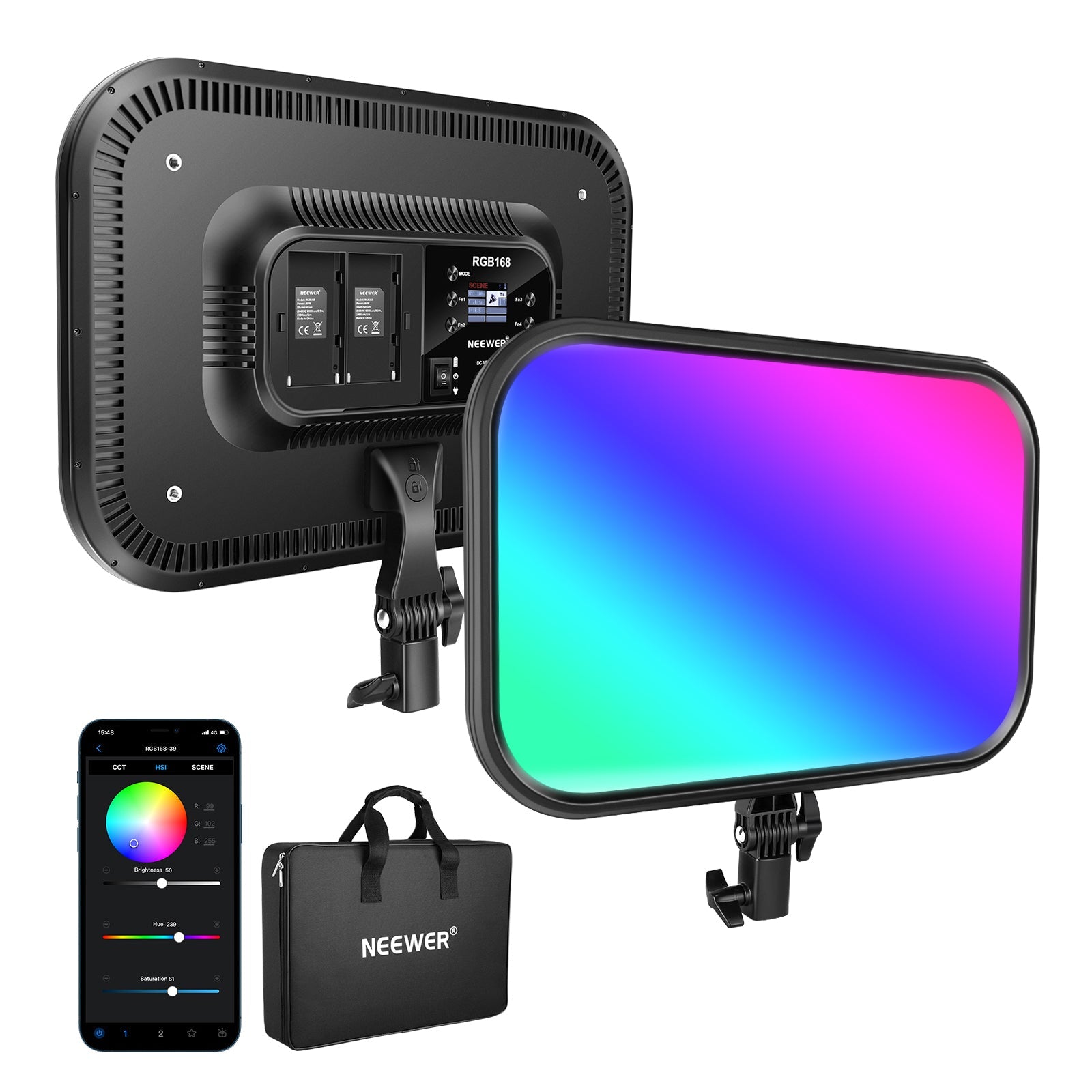 NEEWER RGBライト スティックライト ビデオライト 携帯 撮影用ライト