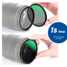 NEEWER 3-in-1 Magnetic ND Lens Filter Kit with Filter Cap and Adapter Ring