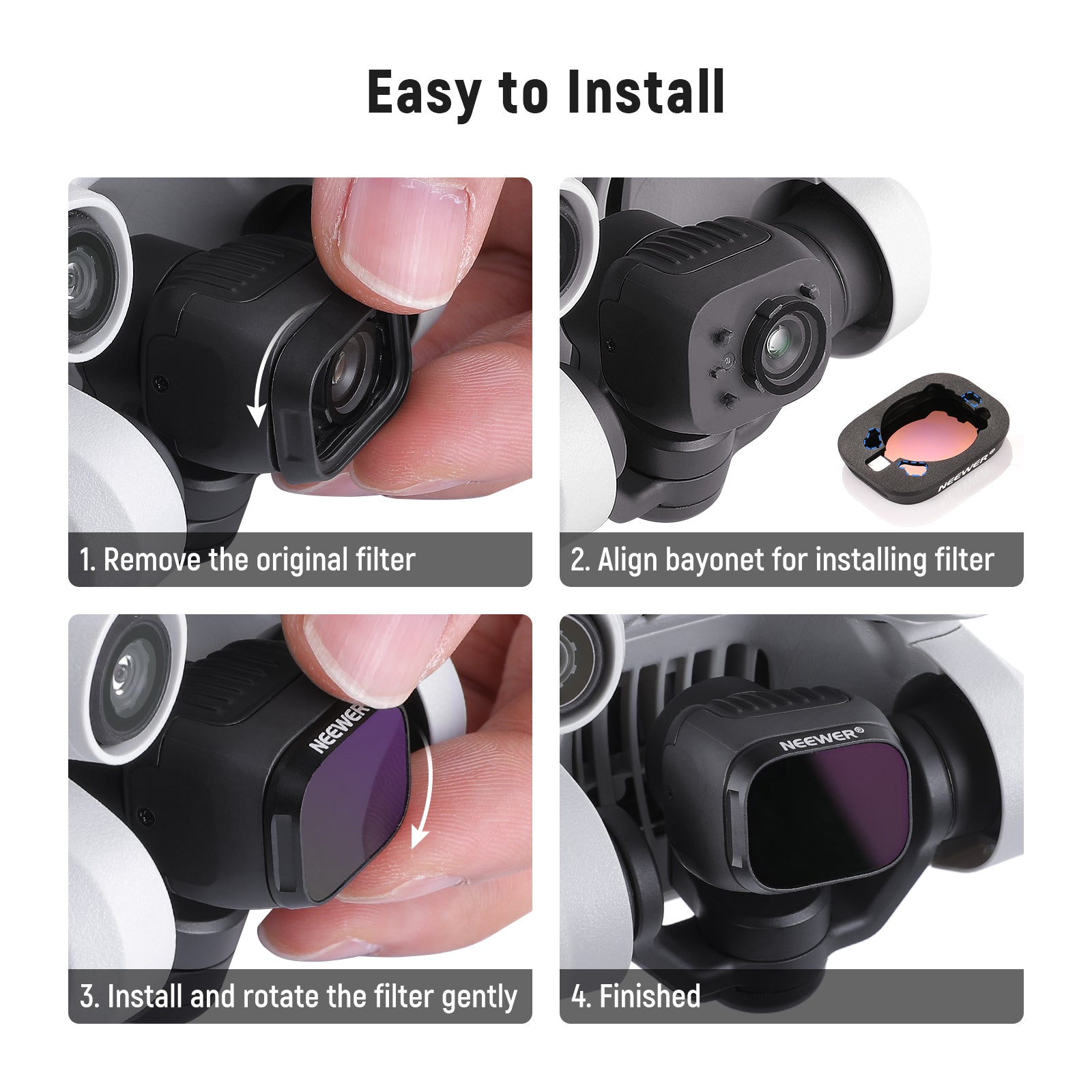 DJI Mini 3 Pro NDフィルターセット(ND 16/64/256) グレー DJI MINI 3 PRO NDフィルターセット DJI JAPAN DJI Mini 3 Pro ND