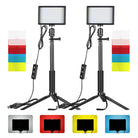 Neewer 2 Packs Dimmable 5600K USB LED Video Colorful LED Lighting
