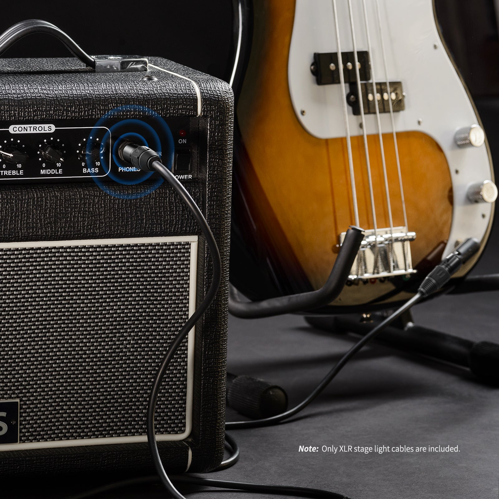 NEEWER　10-パックで6.5ft/ 2m DMXステージライトケーブルワイヤ　3 - ピン信号XLRオスにメスへの接続用　XLR入力＆出力に付く 今だけ！あと１つ！ DMXステージライトケーブルワイヤ 2m 3 10