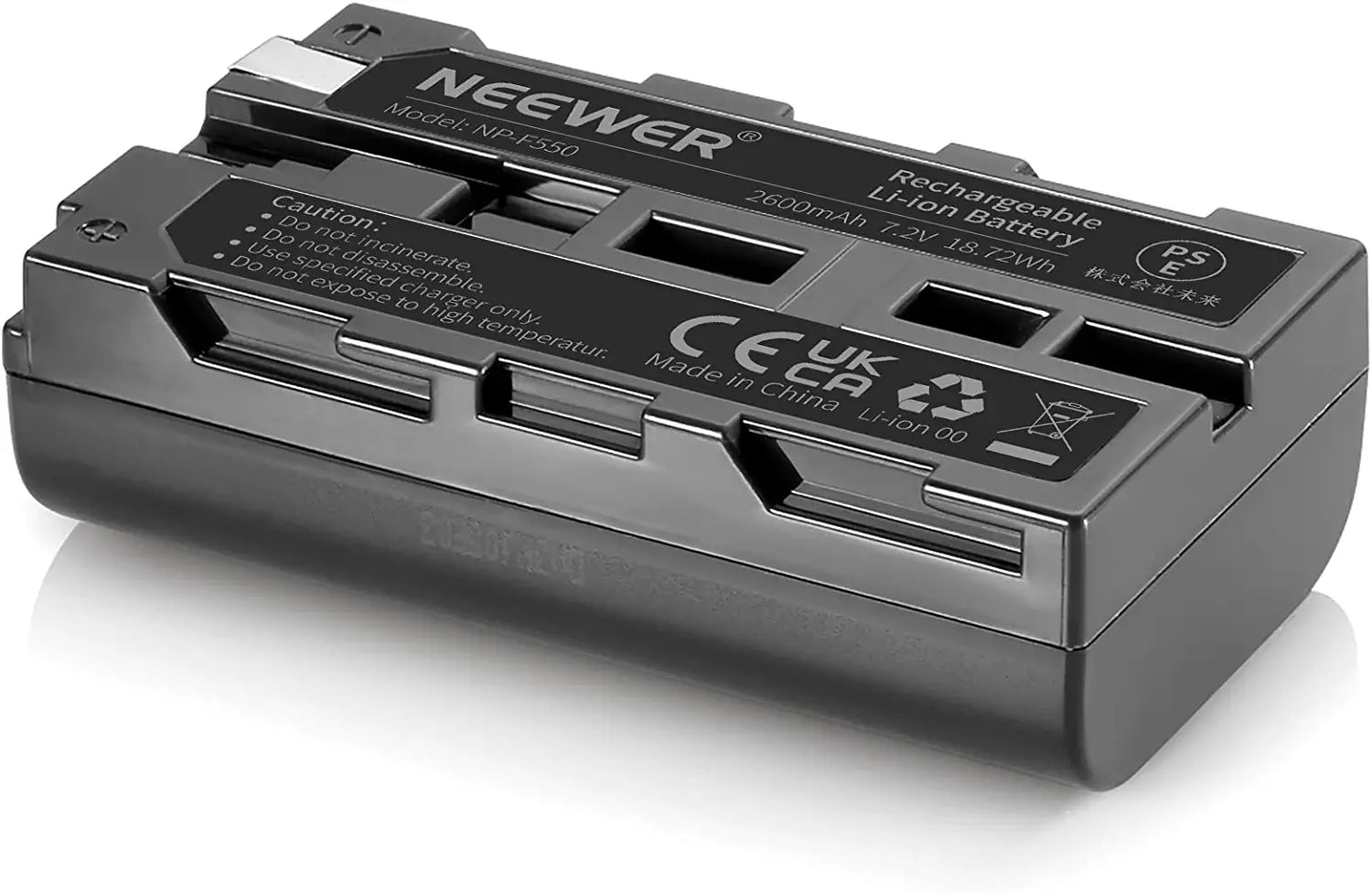 Neewer 2個 2600mAh Sony NP-F550/570/530交換用バッテリー- NEEWER