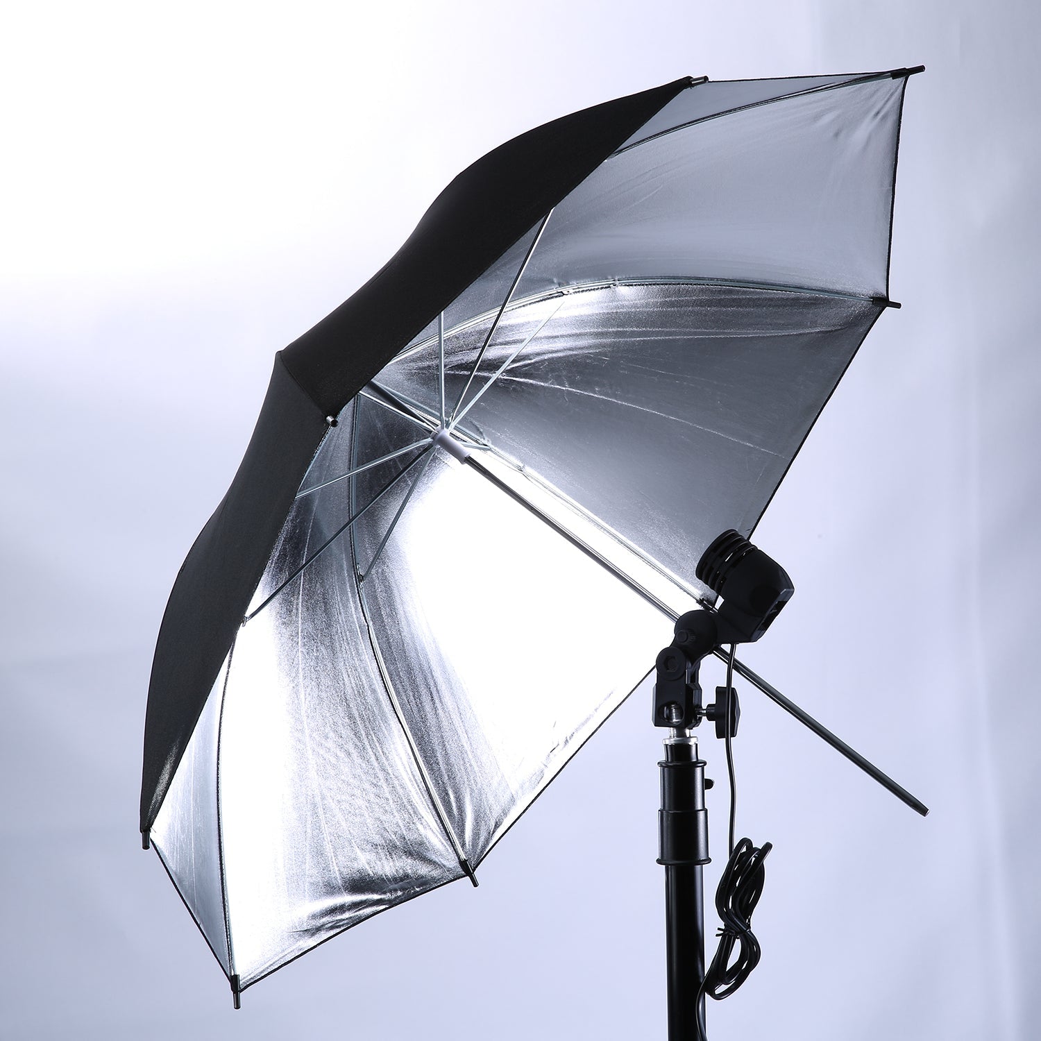 Neewer 2 packs 33"/84cm Professional Photography Studio Reflective Lighting Black/Silver Umbrella
