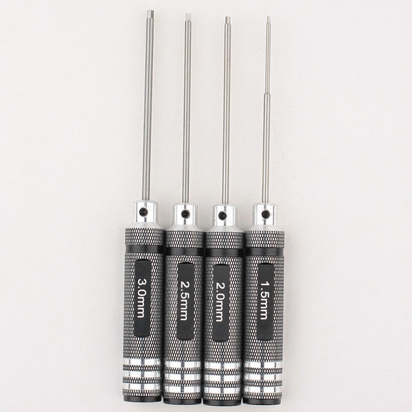 Neewer 4 packs Hex Driver Wrench Set(1.5mm/2mm/2.5mm/3.0mm)